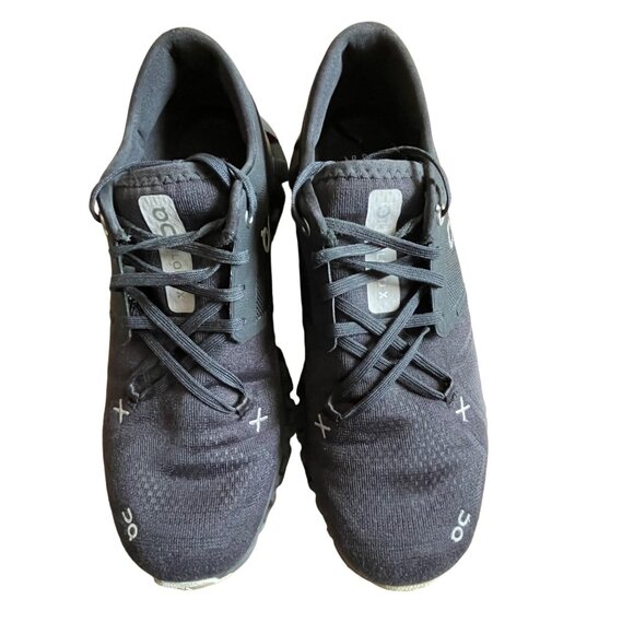 On Running Cloud X 3 Sneakers  Black 6 Women's Size 8.5 Pre-Owned - Picture 2 of 4